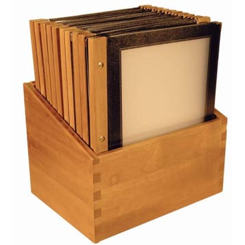 Menu-Box Houten Collectie 20st, Zwart, Verzenden, Nieuw in verpakking
