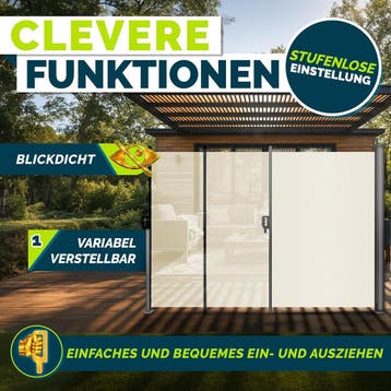 Windscherm uittrekbaar - Oprolbaar - Uitschuifbaar - Camping, Tuin en Terras, Verzenden, Zo goed als nieuw
