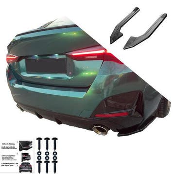 Splitters diffuser glanzend zwart passend voor BMW i4 G26..., Verzenden, Nieuw