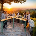 Opklapbare statafel Quattro - bruin, Verzenden, Nieuw