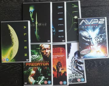 Alien / Predator alle 8 films               Gratis verzenden, Cd's en Dvd's, Vanaf 16 jaar, Verzenden, Zo goed als nieuw, Science Fiction en Fantasy
