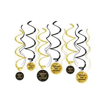 Pensioen Swirl decoratie, Verzenden, Nieuw, Feestartikel