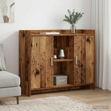 vidaXL Dressoir 98,5 x 33 x 80 cm PB, Verzenden, Nieuw, Overige houtsoorten, Minder dan 50 cm