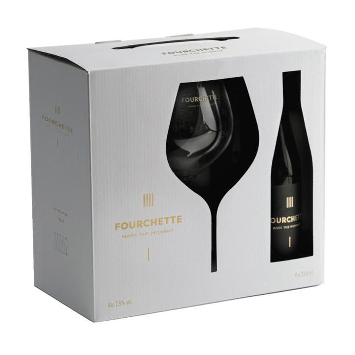 Fourchette 4 x33cl + Glas, Verzamelen, Biermerken