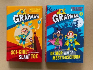 2 Grapman Boeken - Superhelden - Humor - Spanning Tekeningen, Boeken, Verzenden, Zo goed als nieuw, Fictie algemeen