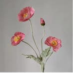 Kunst Klaproos Boeket 4-Kops – Realistische Zijde Bloemen 56, Verzenden, Nieuw