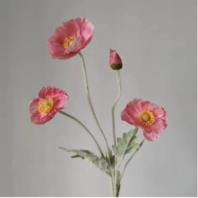 Kunst Klaproos Boeket 4-Kops – Realistische Zijde Bloemen 56, Huis en Inrichting, Woonaccessoires | Kunstplanten en Kunstbloemen