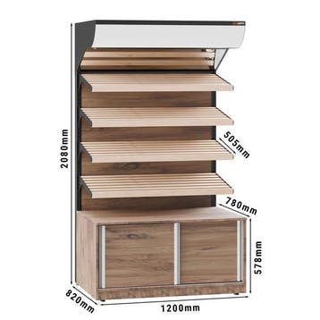 GGM Gastro | Broodstelling - 1200mm - met 4 planken - |, Verzenden, Nieuw in verpakking