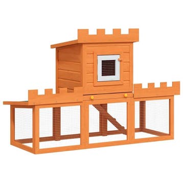Konijnenhok grenenhout - Outlet retourdeal, Dieren en Toebehoren, 110 cm of meer, Nieuw, Ophalen of Verzenden, 90 cm of meer