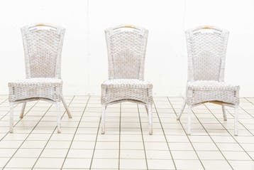 (3) Rotan en Bamboe Stoelen, Ophalen of Verzenden, Nieuw