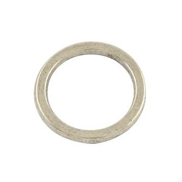 10 x Tibetaans zilveren gesloten ringen 15x 1,5mm, Ophalen of Verzenden, Nieuw, Overige typen