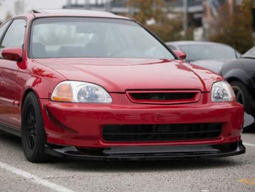 PU Design Voorlip GV Style Honda Civic 1996-1998, Auto-onderdelen, Carrosserie en Plaatwerk, Honda, Voor, Nieuw, Ophalen of Verzenden