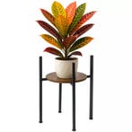 Ruhhy bloementafel 41 cm – moderne plantentafel zwart/hout, Ophalen of Verzenden, Nieuw