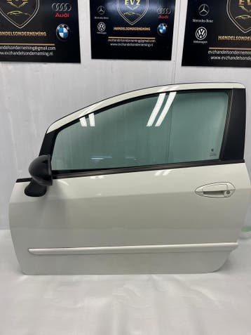 Portier 2-deurs links voor deur Fiat Punto Evo bj.2010 wit, Auto-onderdelen, Gebruikt, Voor, Fiat, Deur