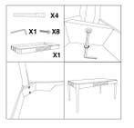 EETTAFEL MATERA CM 180X90X80, Ophalen of Verzenden, Nieuw