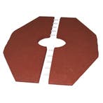 Rubbertegels voor wipkip - 90 x 129 cm - 50 mm dik - Rood, Tuin en Terras, Verzenden, Nieuw