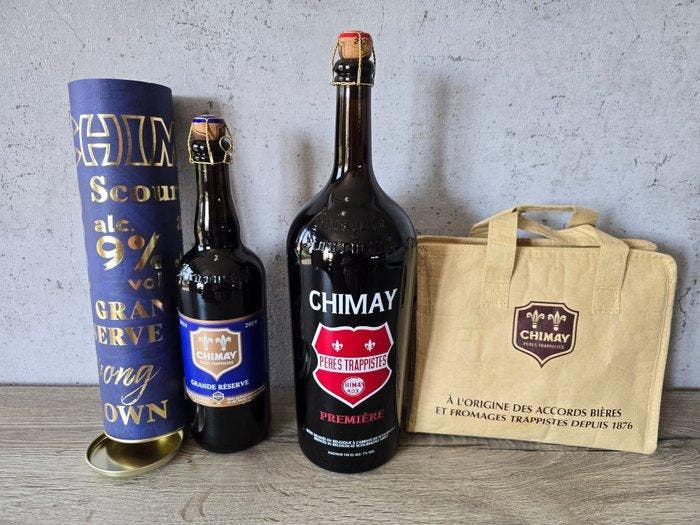 Chimay - Première Magnum 2020 & Grande Réserve 2024 - 1,5, Verzamelen, Wijnen