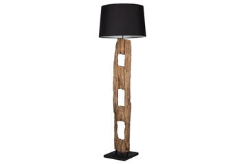 Vloerlamp BARRACUDA 177 cm van gerecycled acaciahout met, Ophalen of Verzenden, Nieuw