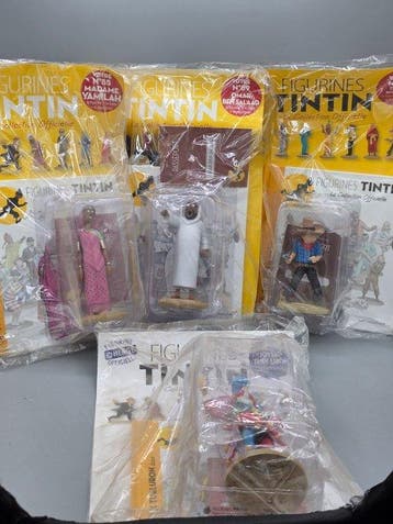 Hergé Moulinsart - Speelgoed Figurine Tintin n°85 86 89 et, Nieuw