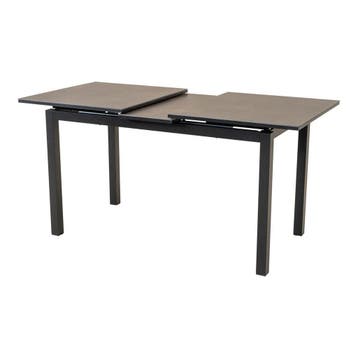 Lagos-uittrektafel 130/160x75 cm - matt antraciet, Ophalen of Verzenden, Nieuw