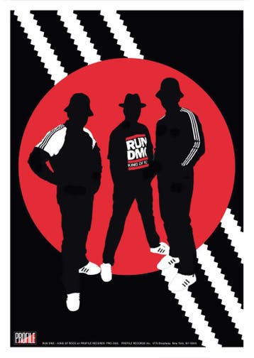 Posters - Poster RUN DMC - King of Rock, Verzenden, Zo goed als nieuw