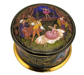 Ardleigh Elliott 24 Karat Gold Plated Music Box Sleeping