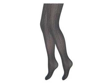 Panty - Gestreept motief - Grijs, Verzenden, Nieuw