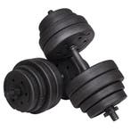Dumbbell Set - 20 KG - Zwart, Ophalen of Verzenden, Nieuw