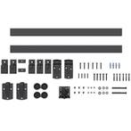 Zwaarlast Schuifdeur-Hardware-Set 183 Cm Zwart Voor Enkele D, Doe-het-zelf en Verbouw, Hout en Planken, Verzenden, Nieuw