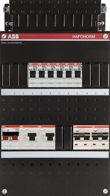 ABB Hafonorm PV-WP-Groepenkast | HS 40A - 6 groepen 2 x ALS, Ophalen of Verzenden, Nieuw, Groepenkast
