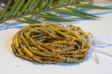 Waist Beads / Afrikaanse Heupketting - Amina - Goud (Traditi, Ophalen of Verzenden, Nieuw