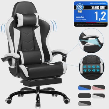 Ergonomische Gaming Stoel met Lendengezondheid Massage en Vo, Verzenden, Nieuw