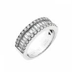Tirisi witgouden ring met diamanten; 1,171 ct., Sieraden, Tassen en Uiterlijk, Gebruikt, Overige kleuren, Ophalen of Verzenden