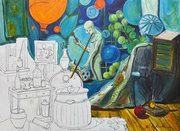 Roberto Cafarotti - Alien Monk, Antiek en Kunst