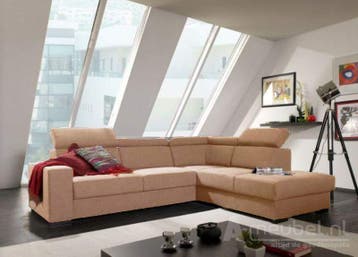 Hoekbank Raalte - hoekbanken - Beige, Nieuw, 150 cm of meer, Stof, 250 tot 300 cm