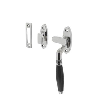 Intersteel Raamsluiting rechts Ton - chroom/ebbenhout, Verzenden, Nieuw