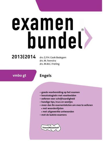 Examenbundel 2013/2014 vmbo-gt Engels - G.P.H. Cook-Bodegom, Verzenden, Gelezen, G.P.H. Cook-Bodegom