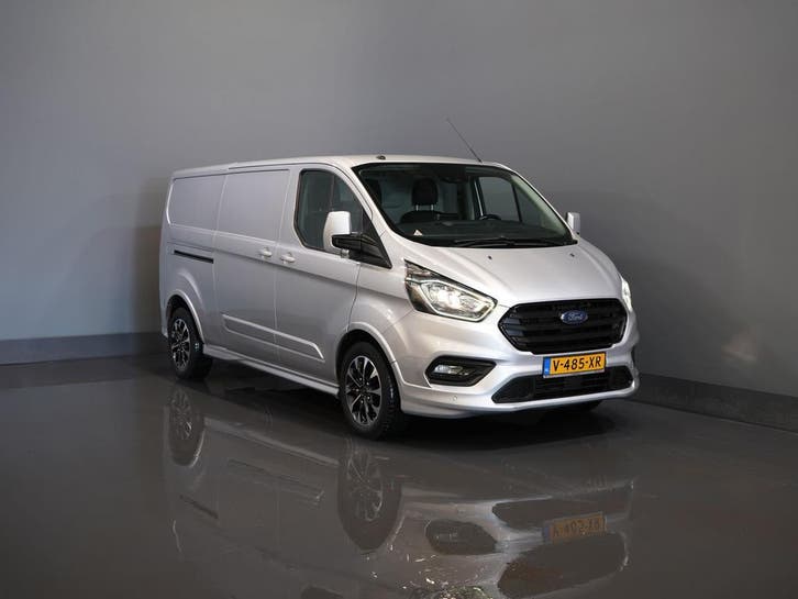 Ford Transit Custom Sport 2.0 TDCI Aut. 170 pk L2 DB-Riem VV, Auto's, Bestelauto's, Dealer onderhouden, Lease, Automaat, Zilver of Grijs