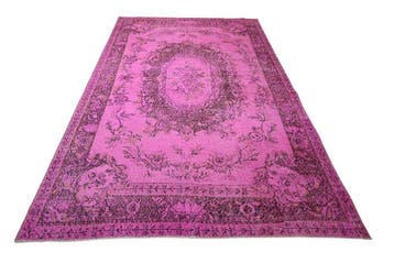 Roze vintage - Vloerkleed - 290 cm - 180 cm - met, Huis en Inrichting, Nieuw