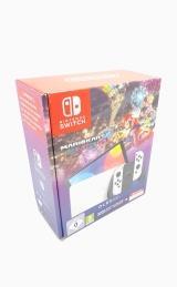 Nintendo Switch OLED Model Wit MK8 Deluxe Bundel Als N & Box, Ophalen of Verzenden, Zo goed als nieuw, Switch OLED