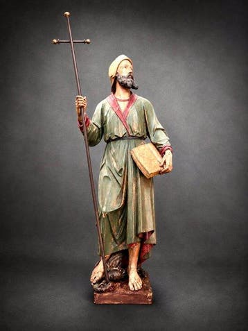 Beeld, Saint Guillaume d’Aquitaine terrassant le dragon -, Antiek en Kunst