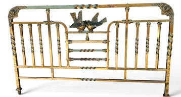 Bed - Verguld messing