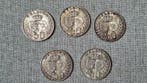 België. Baudouin I. 50 Francs Lot 5 stuks (Zonder, Postzegels en Munten, Munten | Nederland