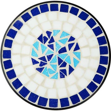 Balkontafel bloementafel met mozaïekpatroon 30x30x61,5cm, Tuin en Terras, Verzenden, Nieuw