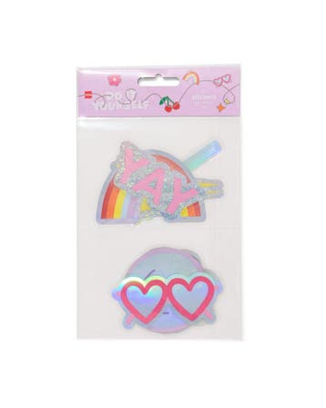 HEMA Stickers XL regenboog - 2 stuks, Verzenden, Nieuw