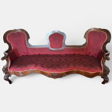 Ebanisteria Luigi Gotti, Milano - Sofa - Walnoot, Zijde -