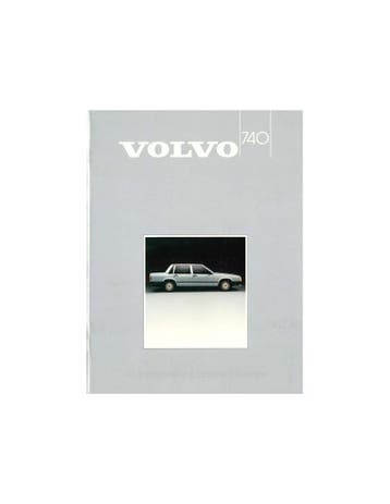 1985 VOLVO 740 BROCHURE NEDERLANDS, Nieuw, Volvo, Author