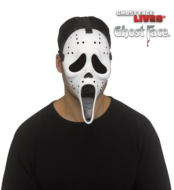 Ghost Face® Scream Hockey Masker - Wit, Hobby en Vrije tijd, Feestartikelen, Feestartikel, Nieuw, Verzenden