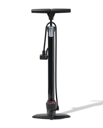 HEMA Fietspomp staand dubbele ventielklem drukmeter van sale, Verzenden, Nieuw