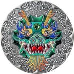 Niue. 5 Dollars 2024 Dragon - Mandala Collection 2 oz